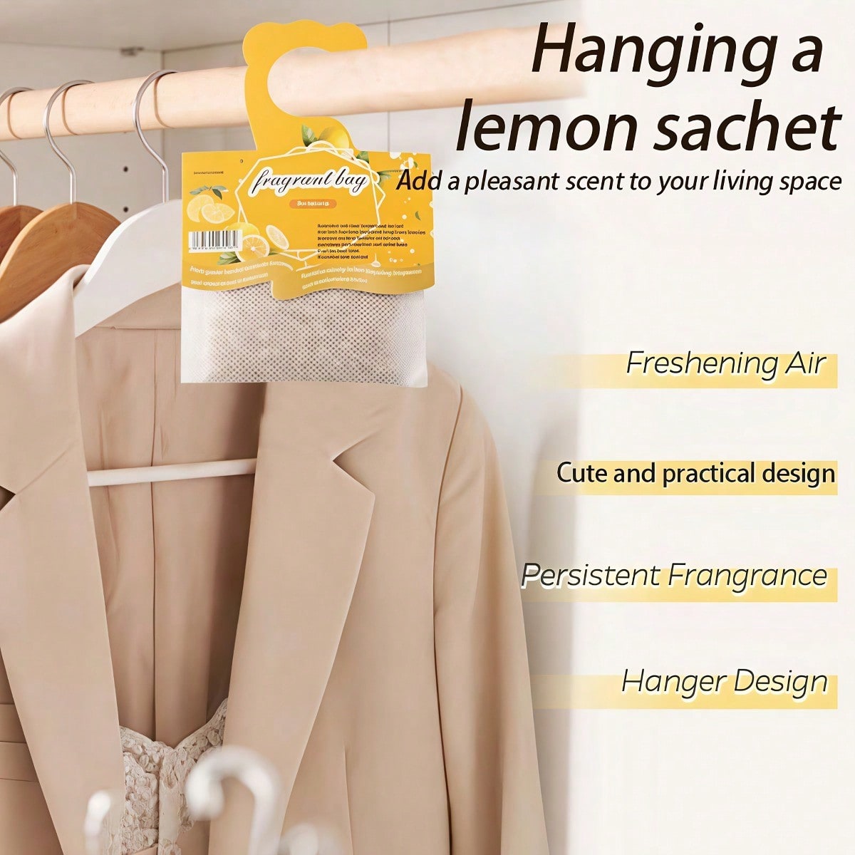 Hanging Lemon Scented Sachets, - огляд і ціна Home Fragrance Best
